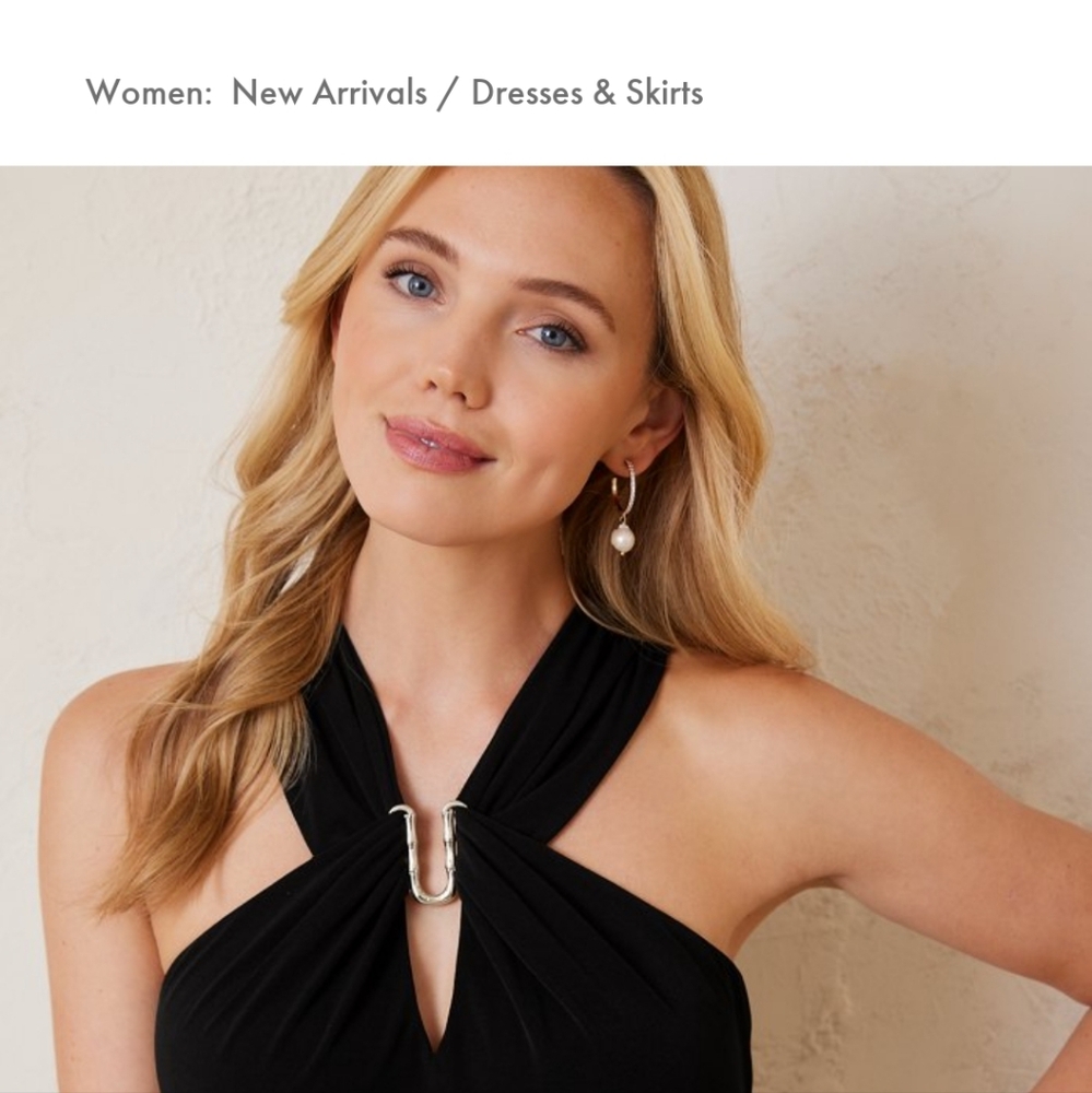 New tommy bahama black dress
